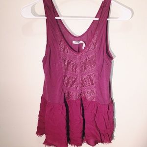 Kimchi Blue Mauve Lace Tank Top
